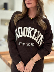 La robe Serena marron - Gualap