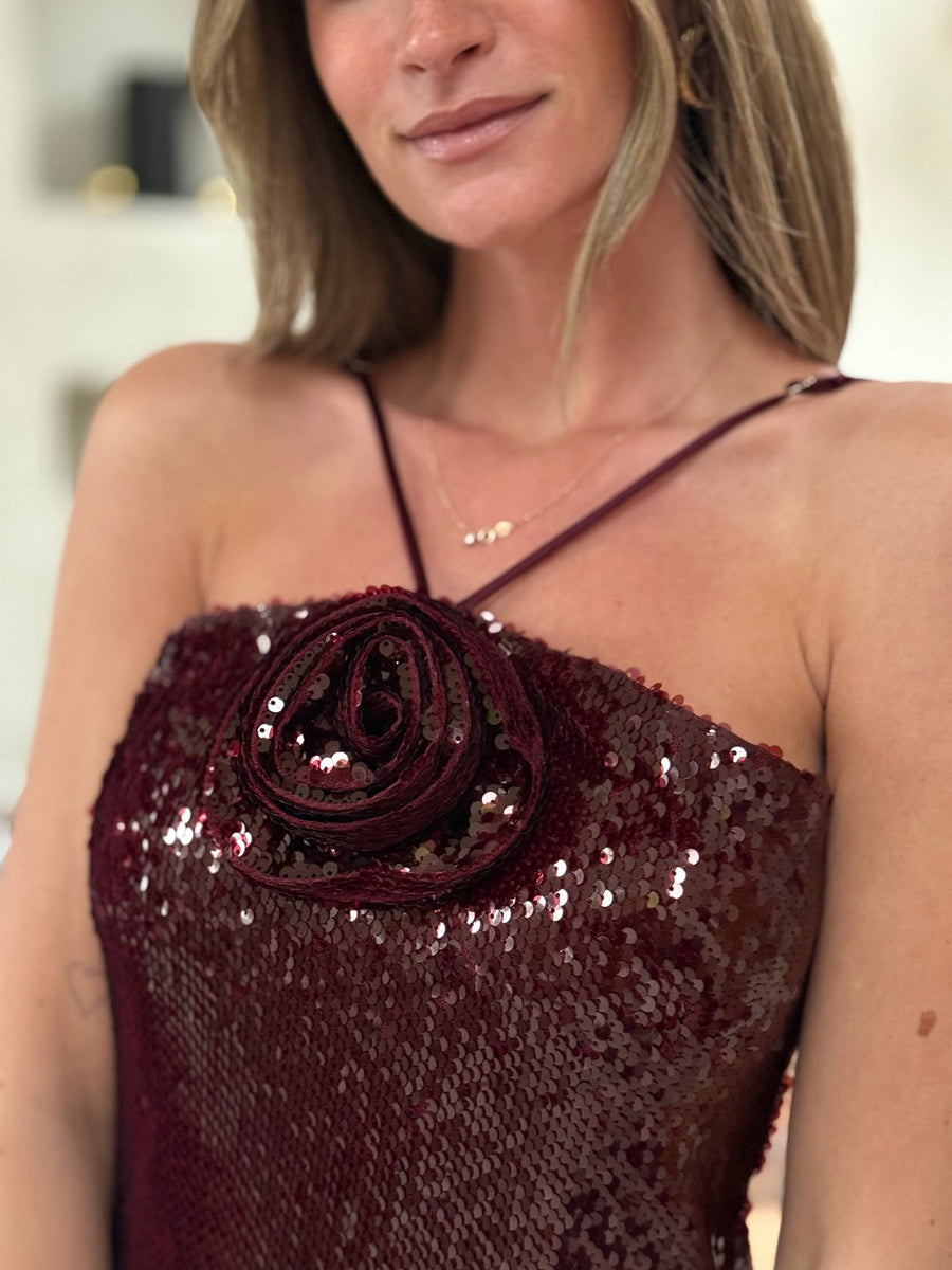 La robe Silvine bordeaux - Gualap