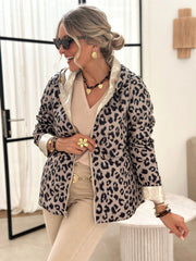 La veste daphne leopard dore - Gualap