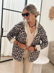 La veste daphne leopard dore - Gualap