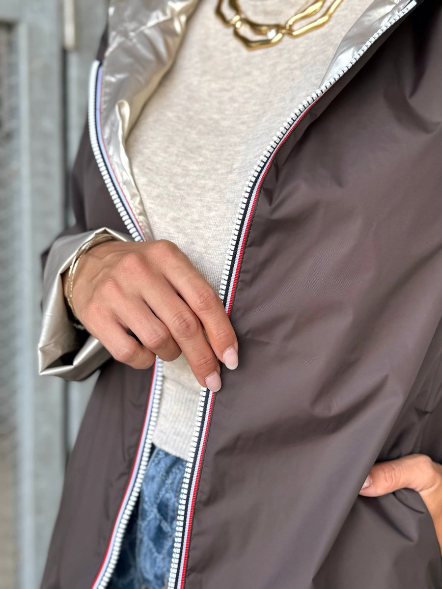 La veste Daphne réversible marron - Gualap