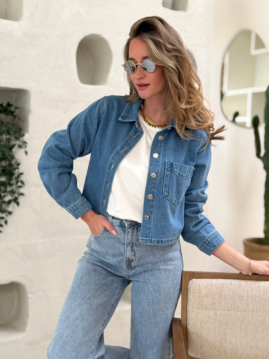La veste en jeans Rilana - Gualap