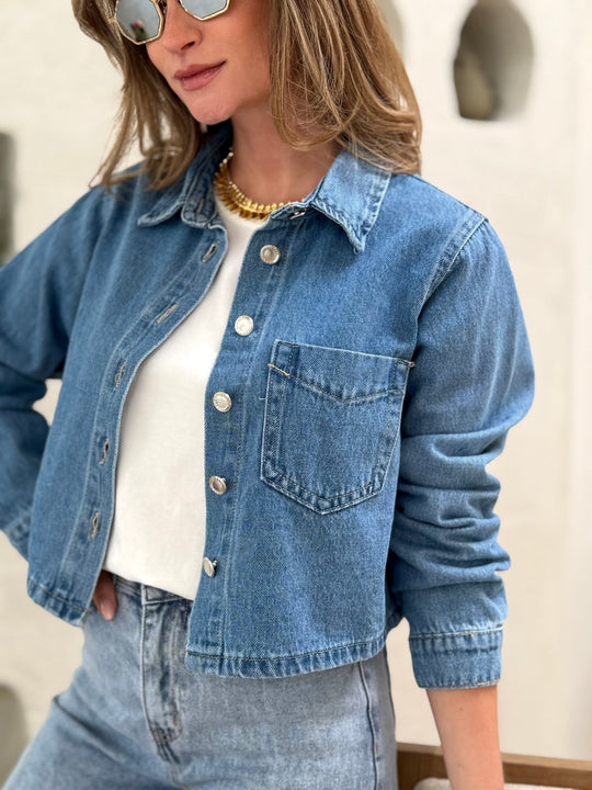La veste en jeans Rilana - Gualap