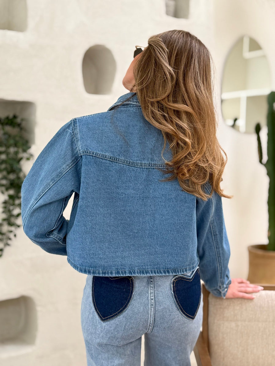 La veste en jeans Rilana - Gualap