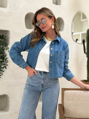La veste en jeans Rilana - Gualap