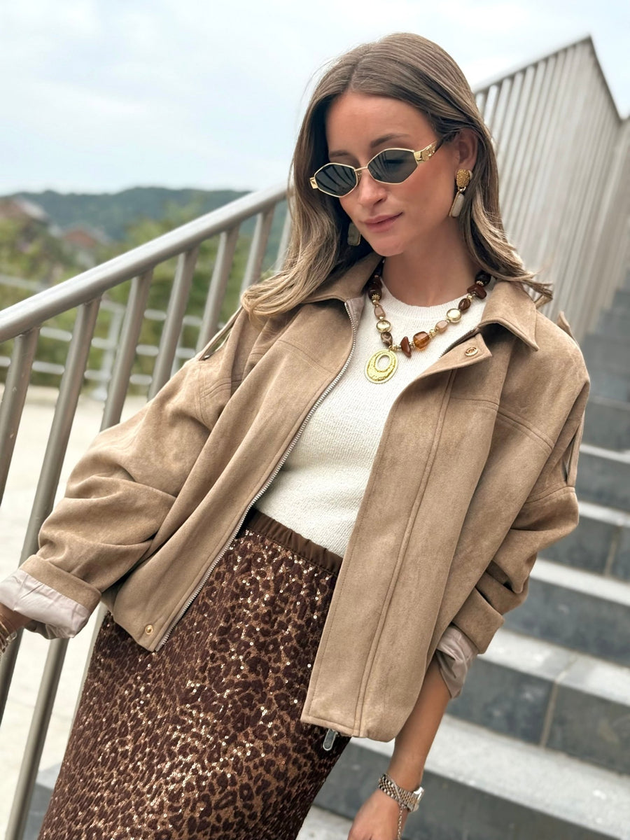 La veste Georgina beige - Gualap