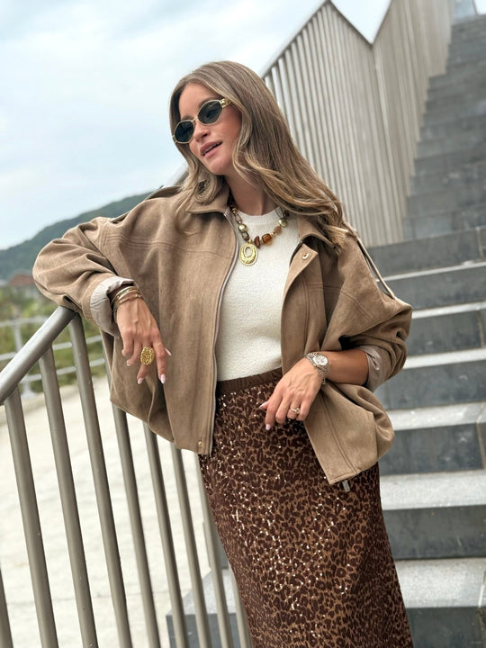 La veste Georgina beige - Gualap