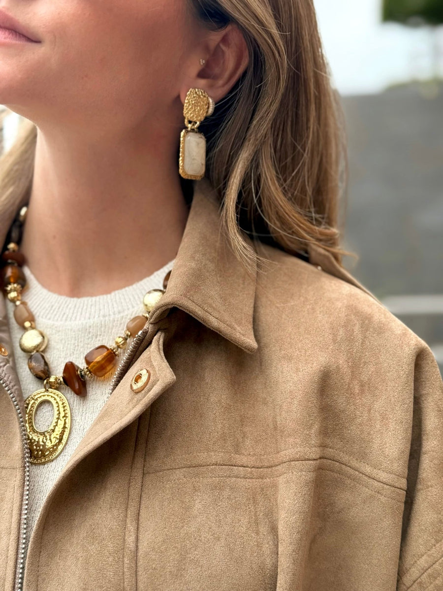 La veste Georgina beige - Gualap