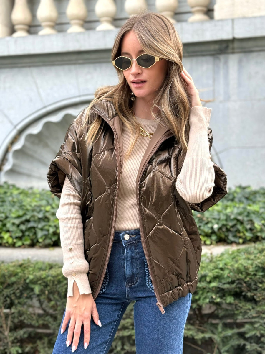 La veste Hailey marron - Gualap