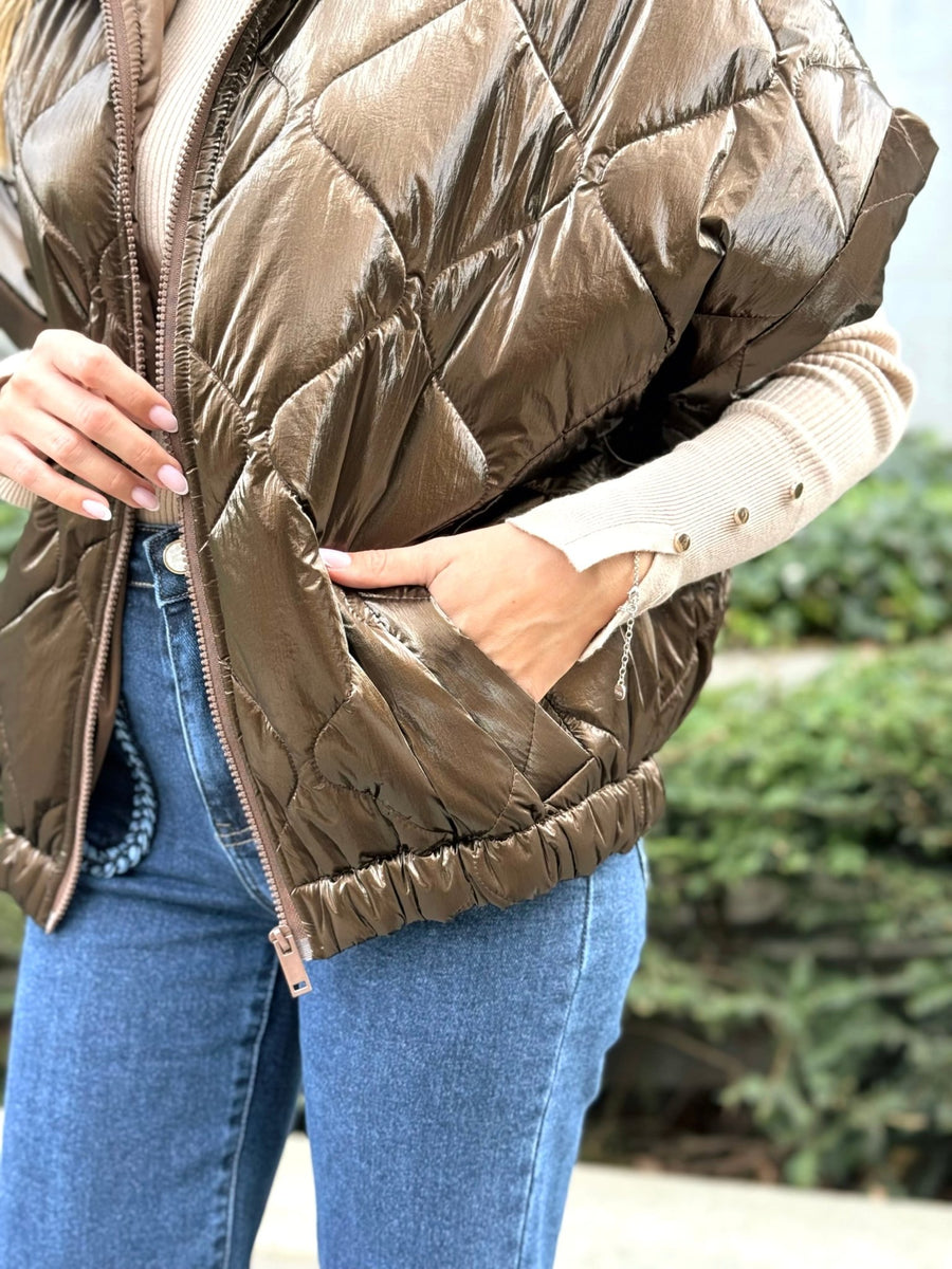 La veste Hailey marron - Gualap