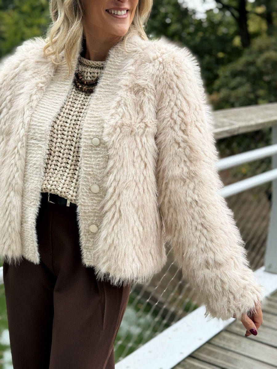 La veste Irina beige - Gualap