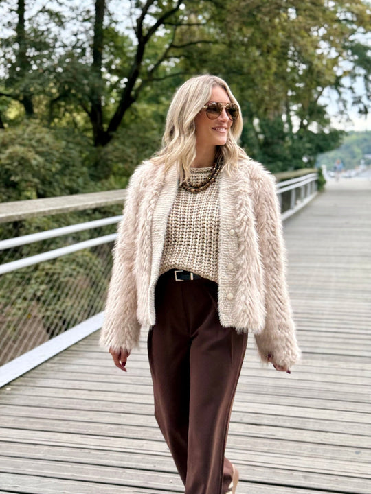 La veste Irina beige - Gualap