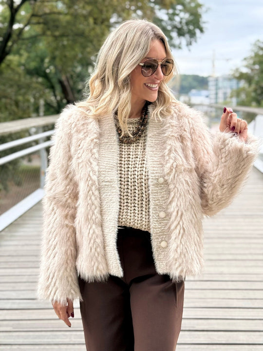 La veste Irina beige - Gualap