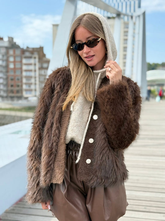 La veste Irina marron - Gualap