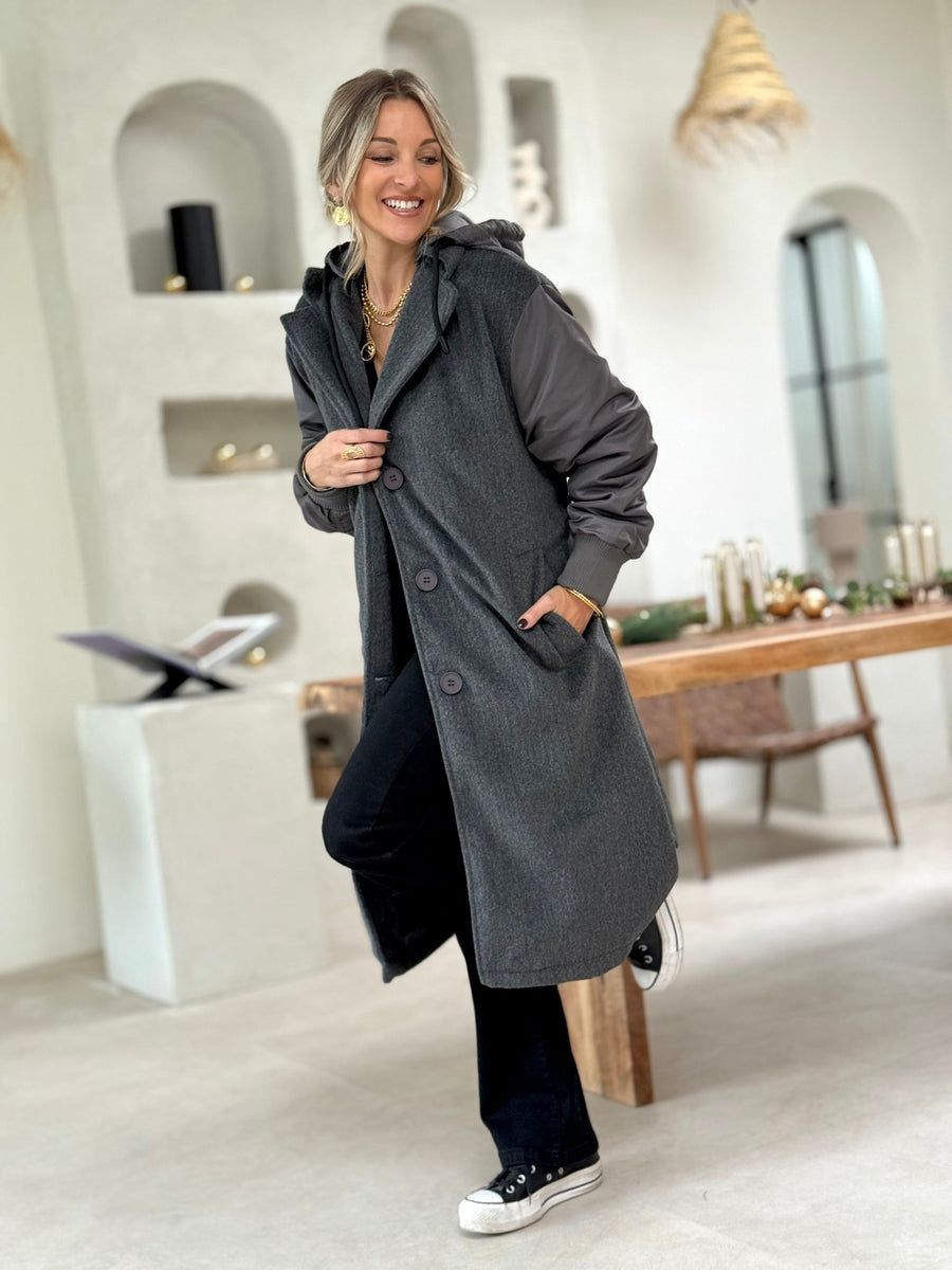 La veste Syrine gris - Gualap