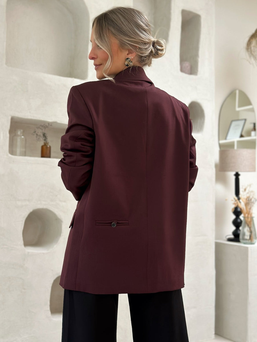 Le blazer Athena bordeaux - Gualap