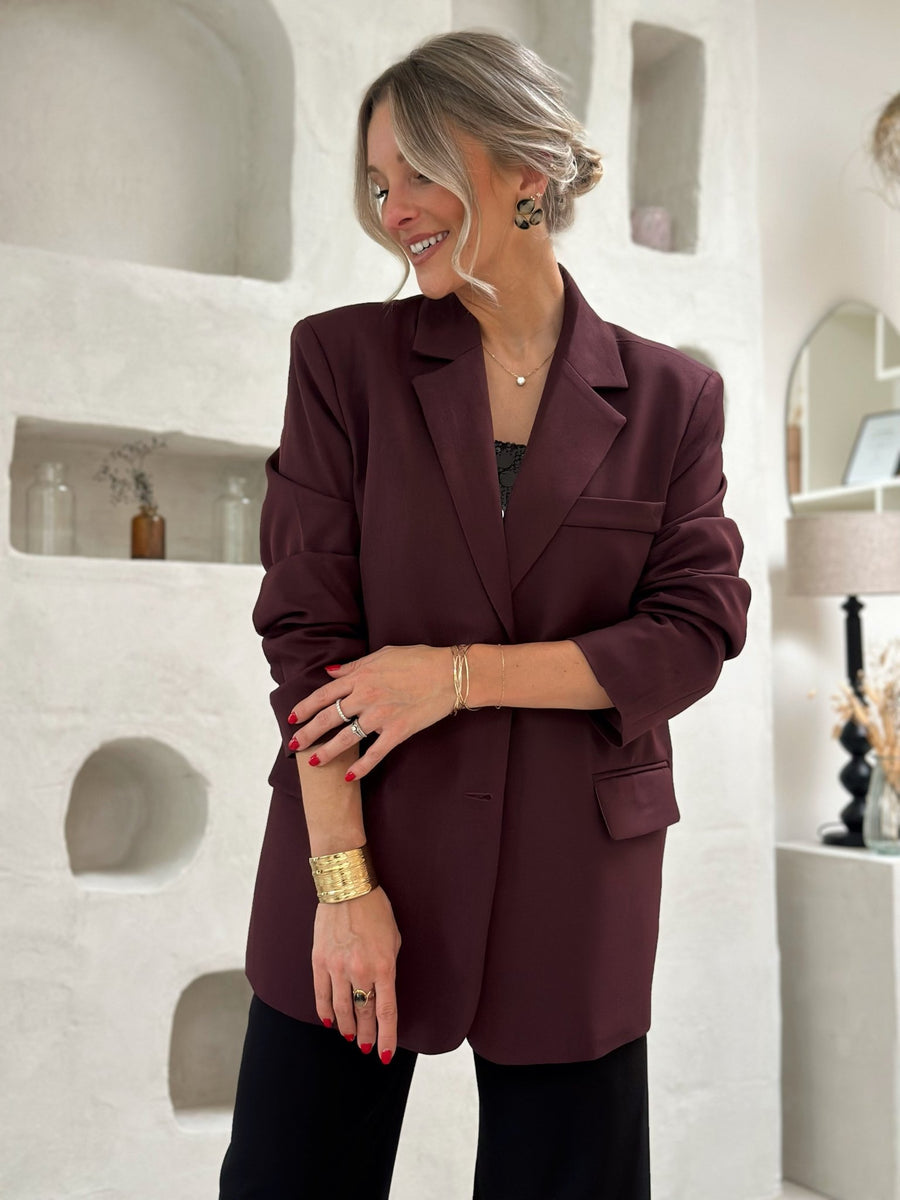 Le blazer Athena bordeaux - Gualap