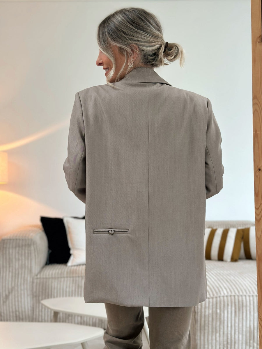 Le blazer Athena taupe - Gualap