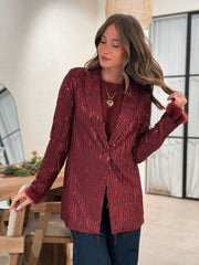 Le blazer Isabeau bordeaux - Gualap