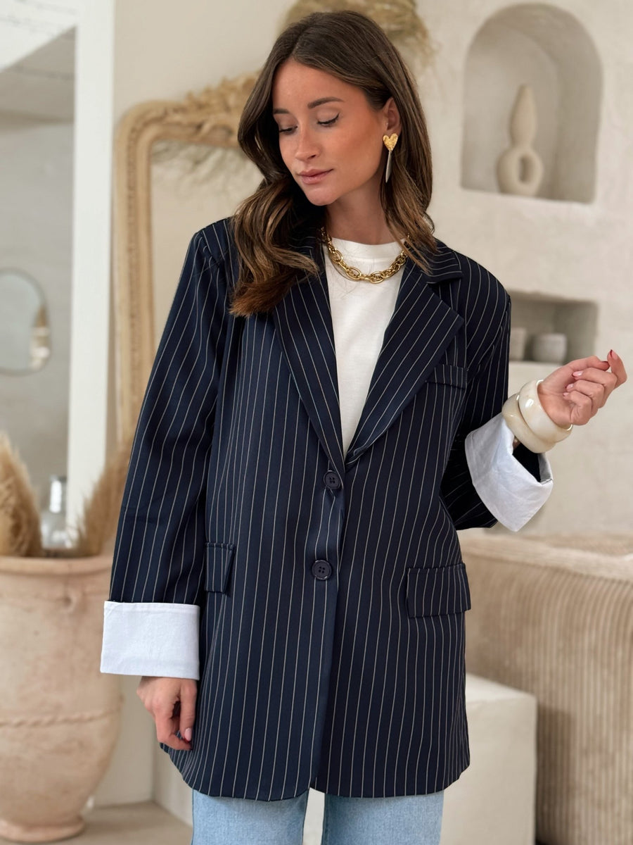 Le blazer Jaya bleu - Gualap
