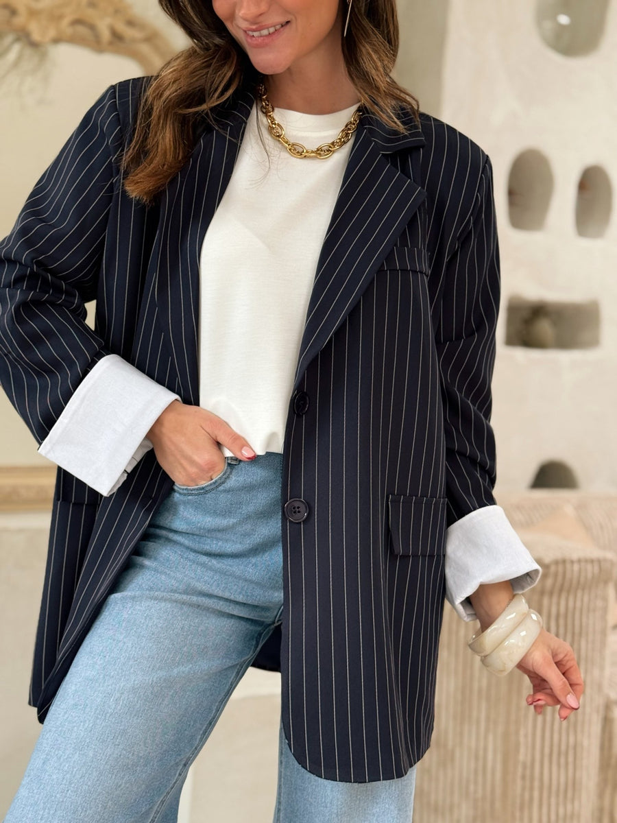 Le blazer Jaya bleu - Gualap