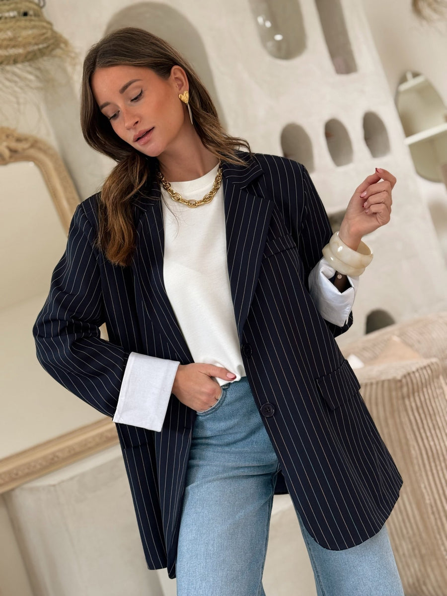 Le blazer Jaya bleu - Gualap