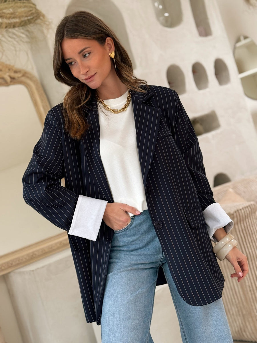 Le blazer Jaya bleu - Gualap