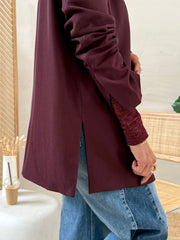 Le blazer Lesley bordeaux - Gualap