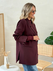 Le blazer Lesley bordeaux - Gualap