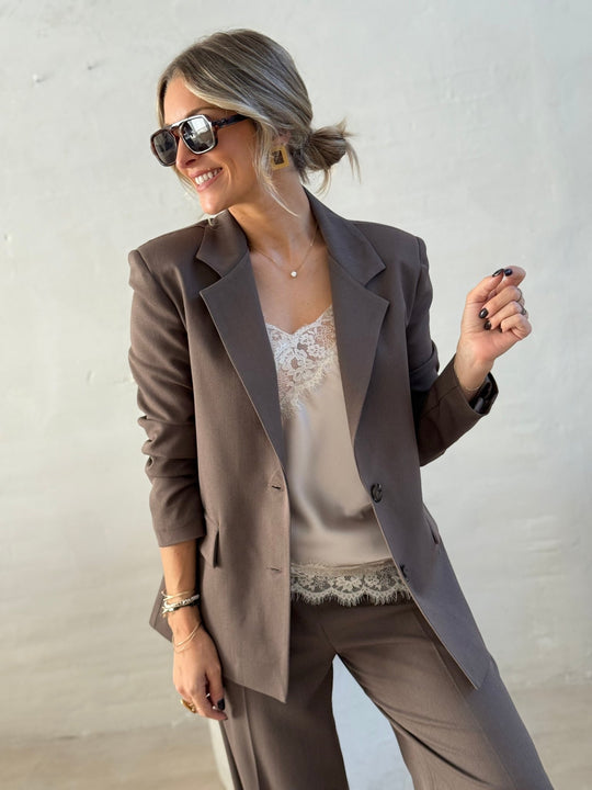 Le blazer Mallaury marron - Gualap