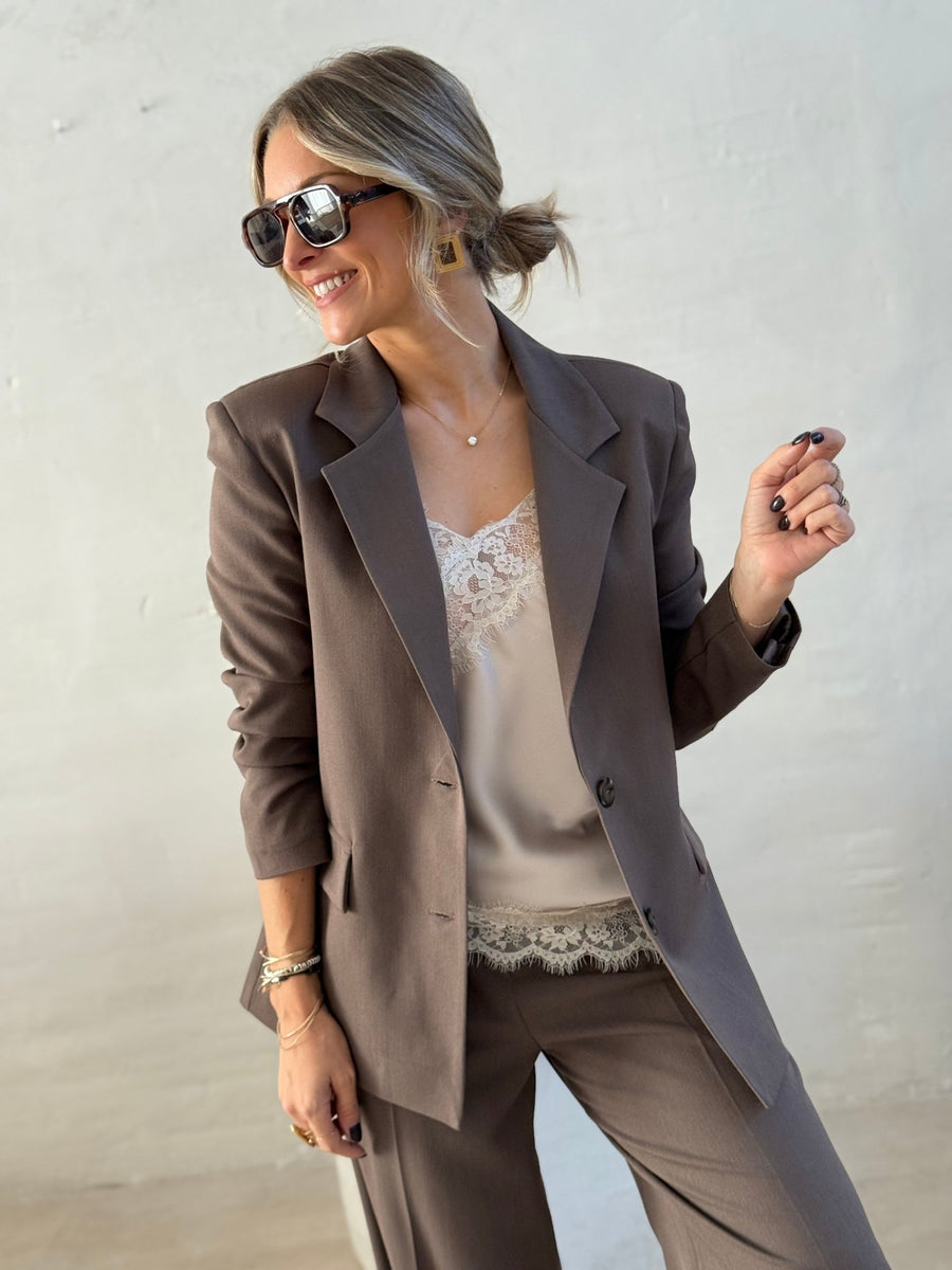 Le blazer Mallaury marron - Gualap