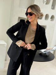 Le blazer Mallaury noir - Gualap