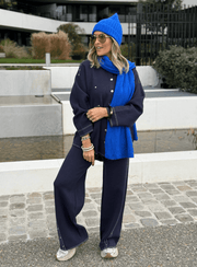 Le bonnet et l’echarpe Rachel bleu roi - Gualap