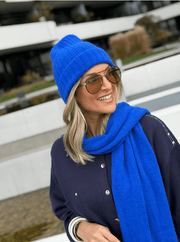 Le bonnet et l’echarpe Rachel bleu roi - Gualap