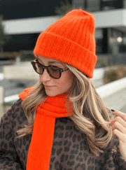 Le bonnet et l’echarpe Rachel orange - Gualap