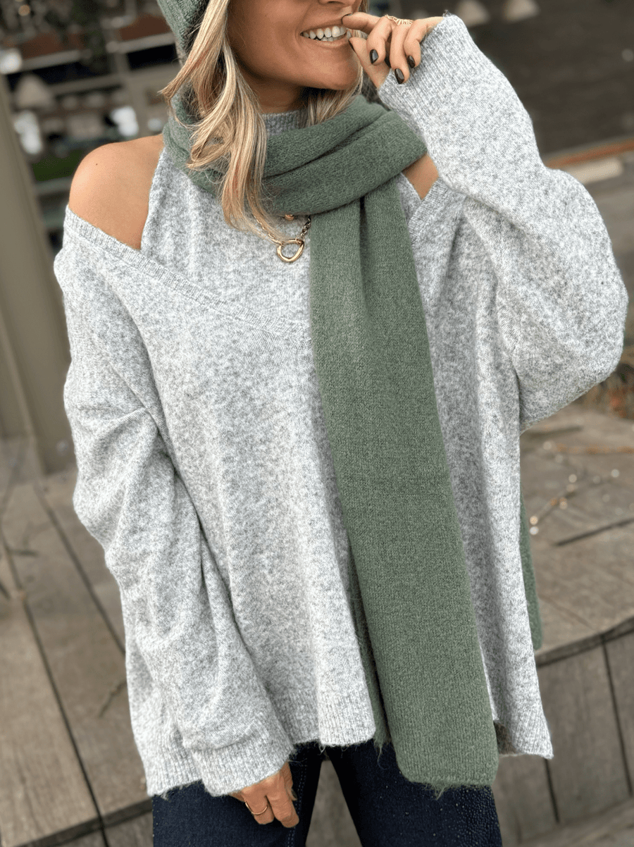 Le bonnet et l’echarpe Rachel vert eau - Gualap