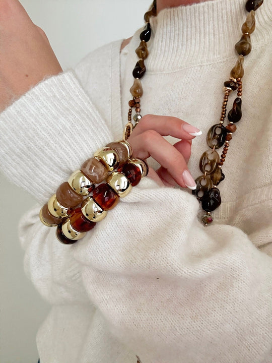 Le bracelet Olympe beige - Gualap