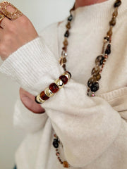 Le bracelet Olympe marron - Gualap