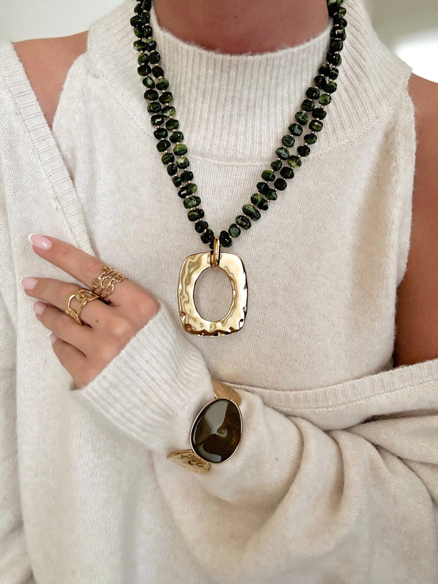 Le collier Caterina kaki - Gualap