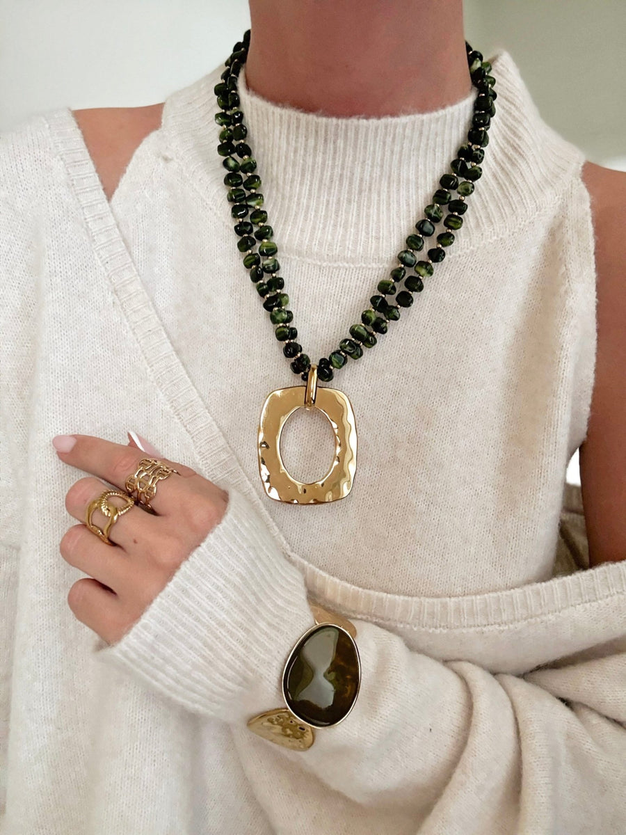 Le collier Caterina kaki - Gualap