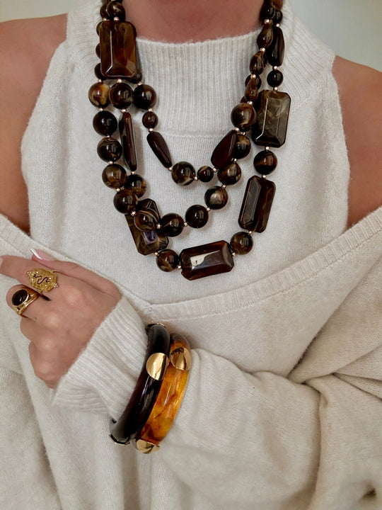 Le collier Francia beige - Gualap