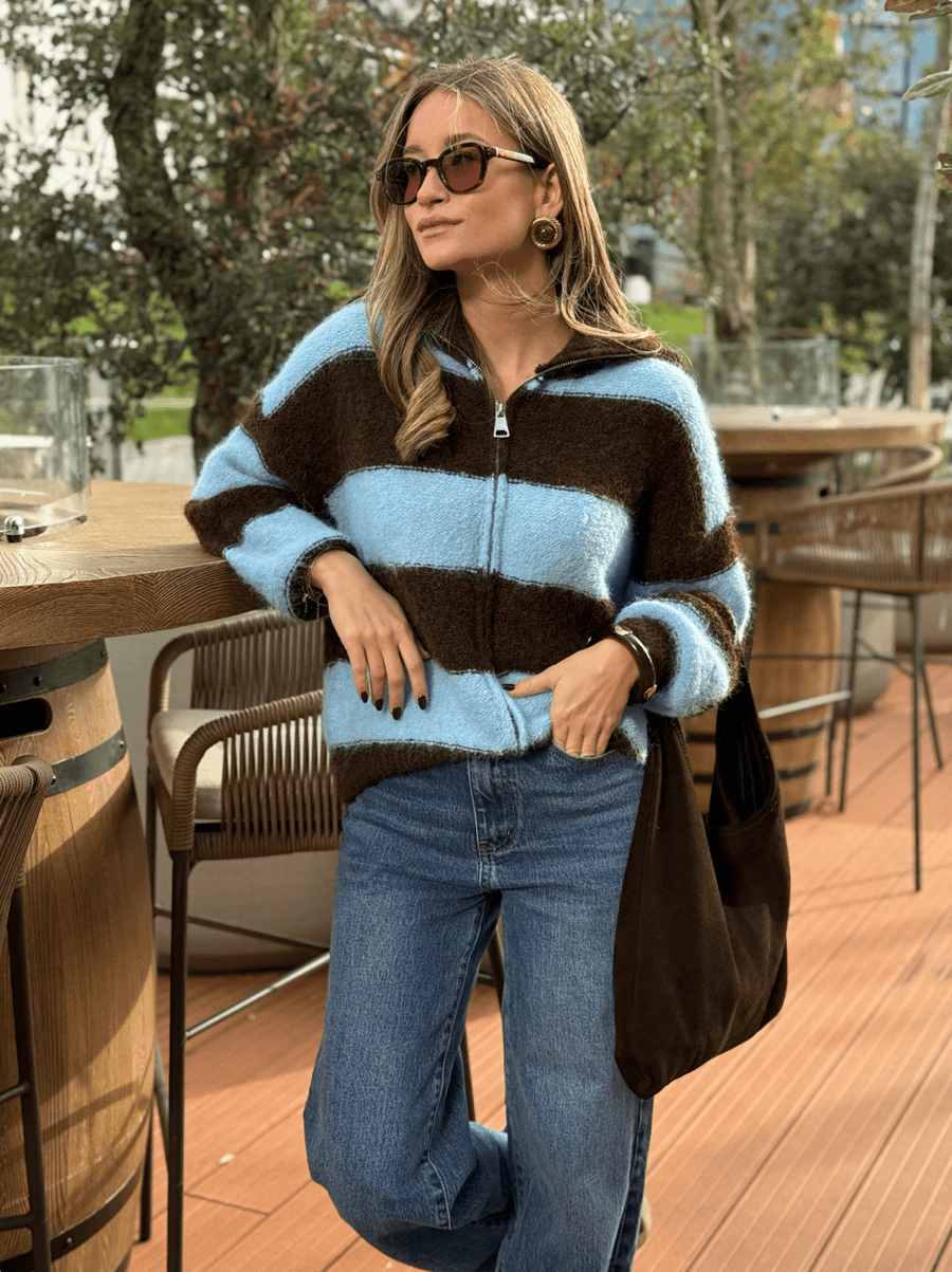 Le gilet Priya bleu - Gualap