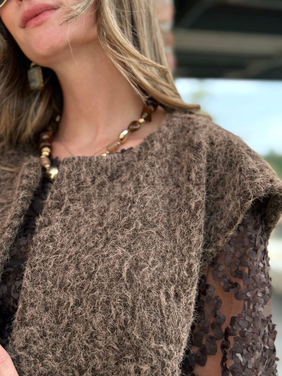 Le gilet sans manche clara marron - Gualap