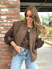Le gilet sans manche clara marron - Gualap