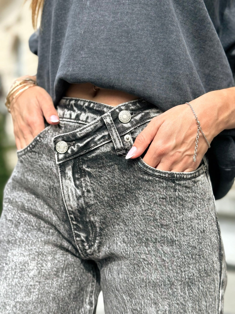 Le jeans Dorothy gris - Gualap