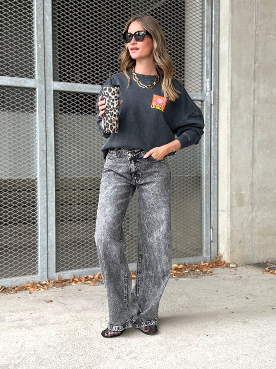 Le jeans Dorothy gris - Gualap