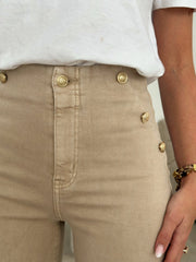 Le jeans Natanya beige-Gualap