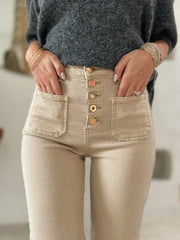 Le jeans Romane beige-Gualap