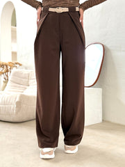 Le pantalon Ernestine marron - Gualap