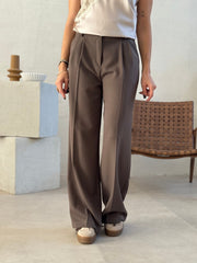 Le pantalon Mallaury marron - Gualap